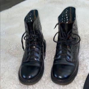 Modern Rush Black Julia Light Weight Combat Boot